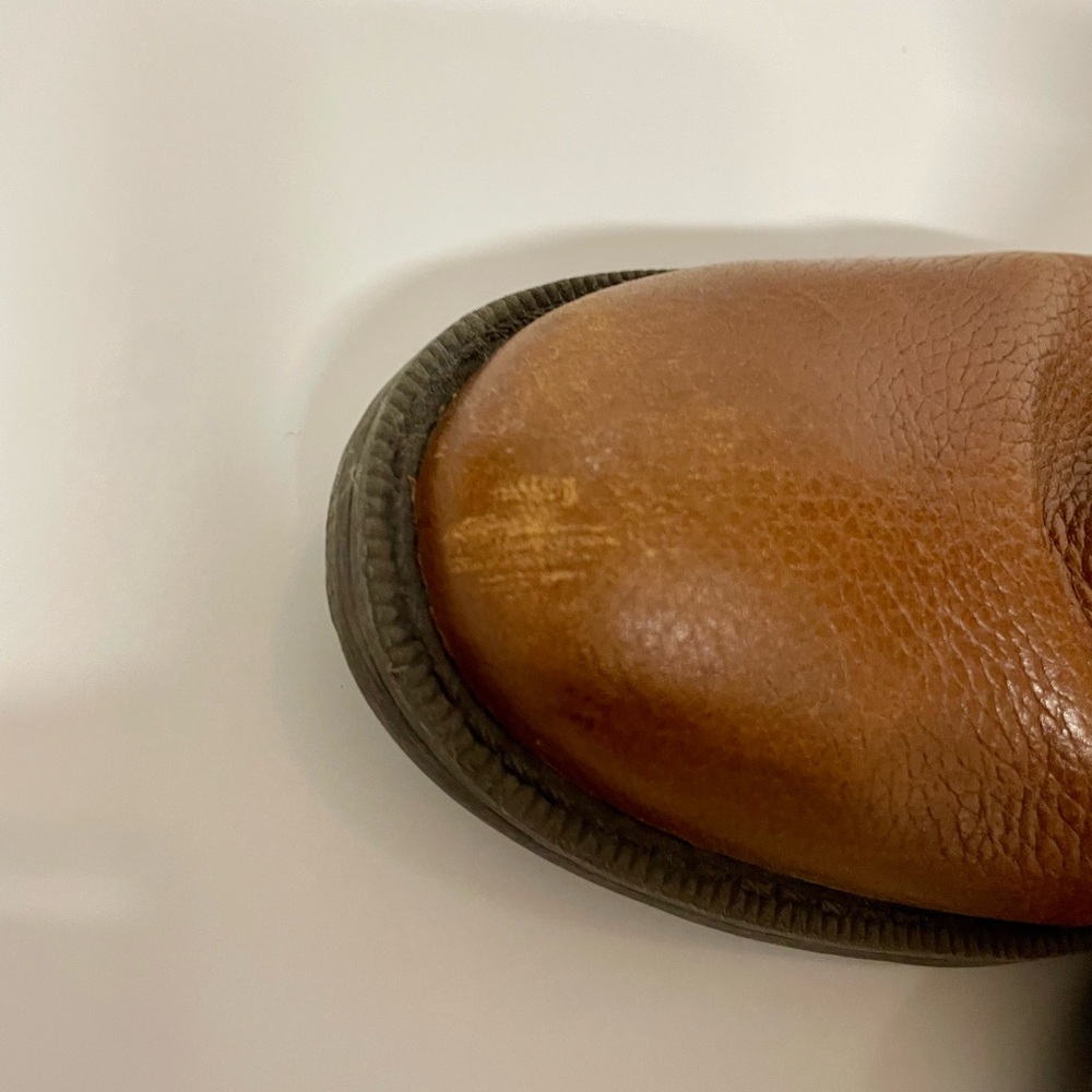 Luxe Cognac Riding Boots with Wrap-Around Straps - Picture 4 of 10